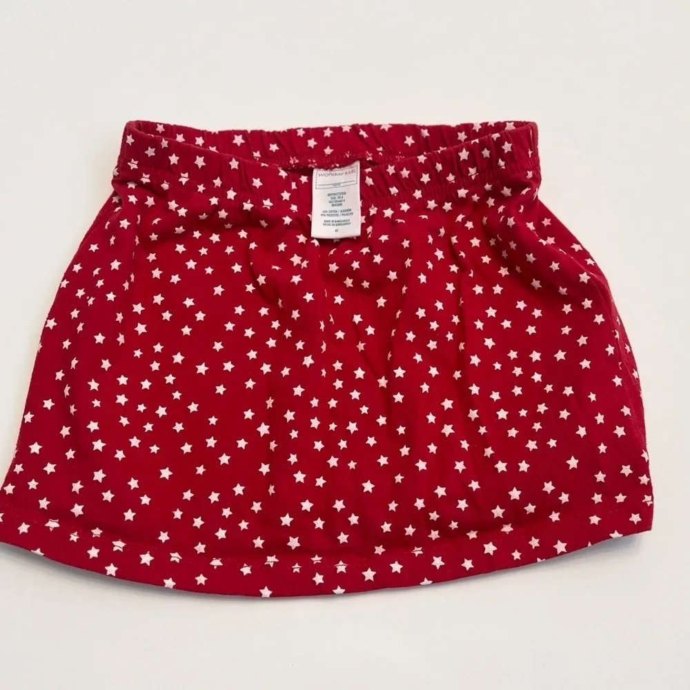 Wonderkids Red Starry Skirt KIDS Girls 4T - Very Pretty